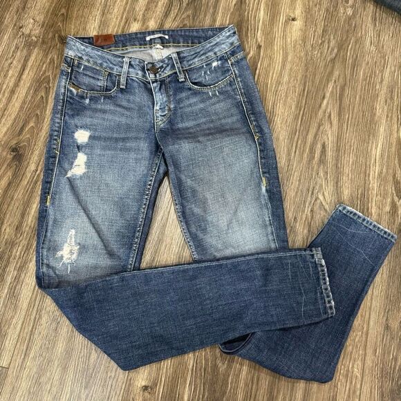 SINCLAIR SKINNY ELON JEANS PANTS DISTRESSED SIZE 26 - Picture 1 of 7